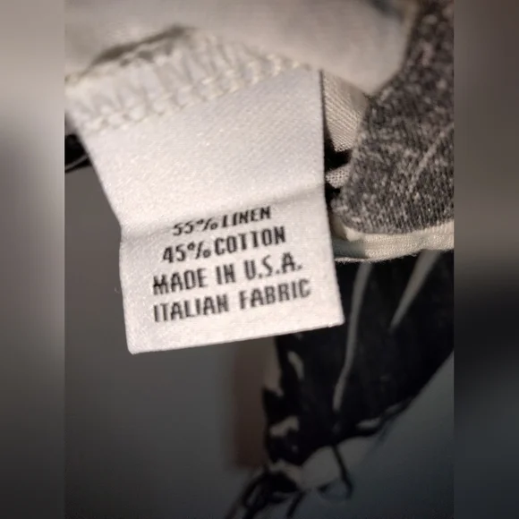 bryn Walker (Size M) Crop Top/(Size L) Crop Pants Leaf Print (2PC) Matching Set